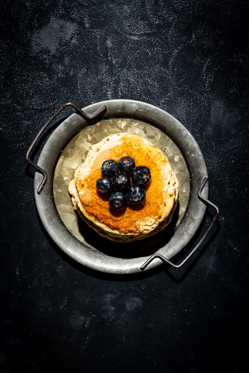 Blueberry Smoothie with Dry Figs & Nuts — Veg breakfast from Edibles, Kochi